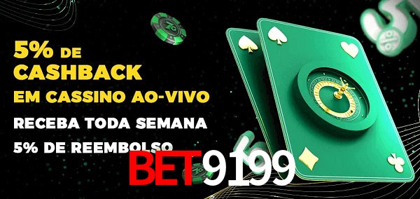 Promoções do cassino ao Vivo bet9199